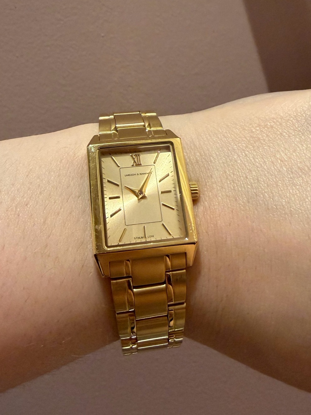 Larsson & Jennings x WeWoreWhat Collaboration 22mm Gold Watch